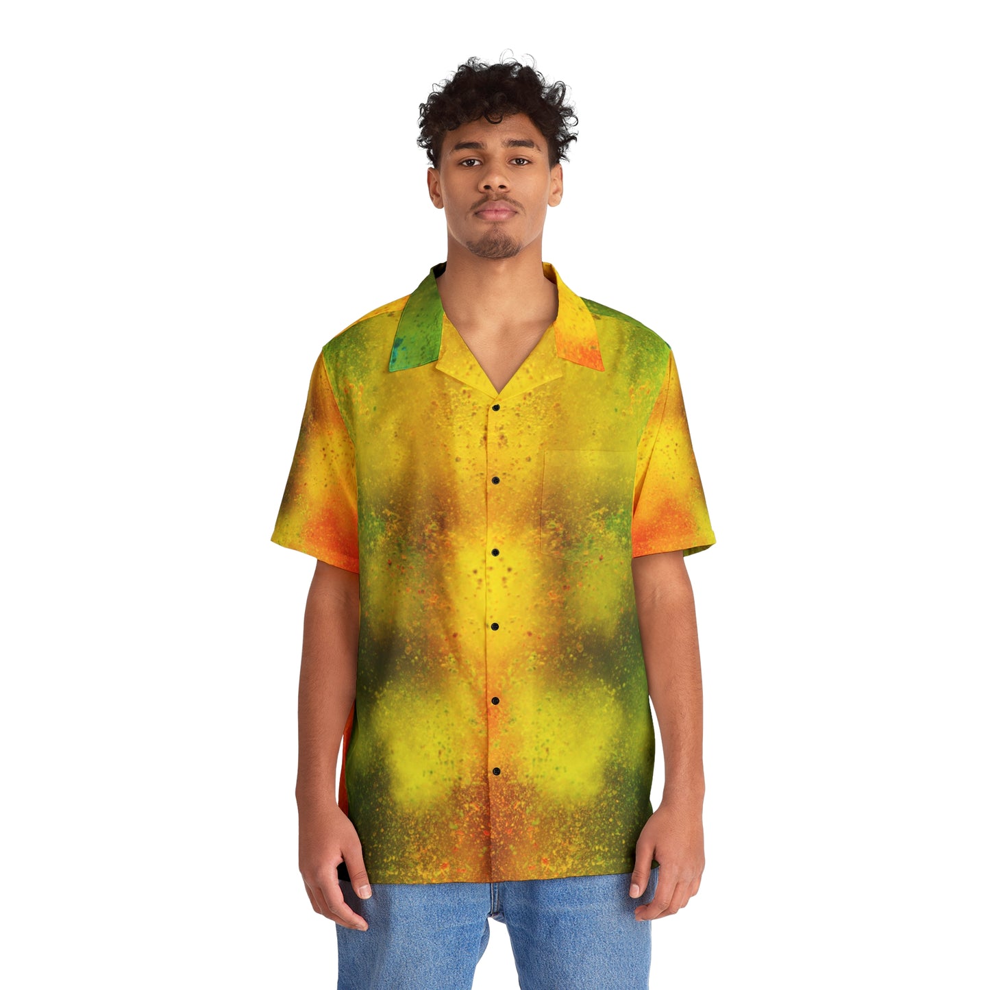 Colors Splash - Camisa hawaiana para hombre Inovax