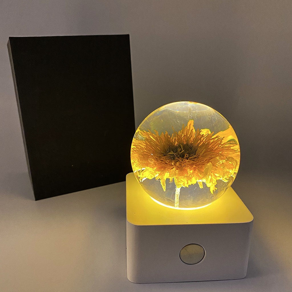 Dandelion Sunflower Specimen 8cm Small Night Light Desktop Decoration