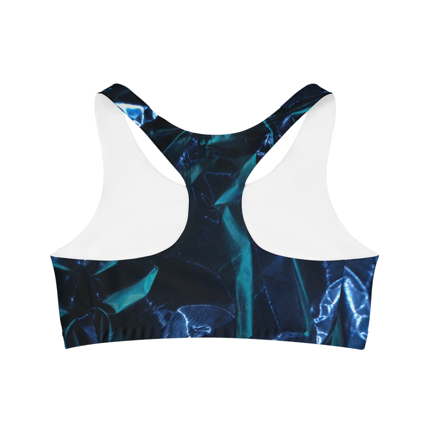 Bleu métallisé - Soutien-gorge de sport sans couture Inovax