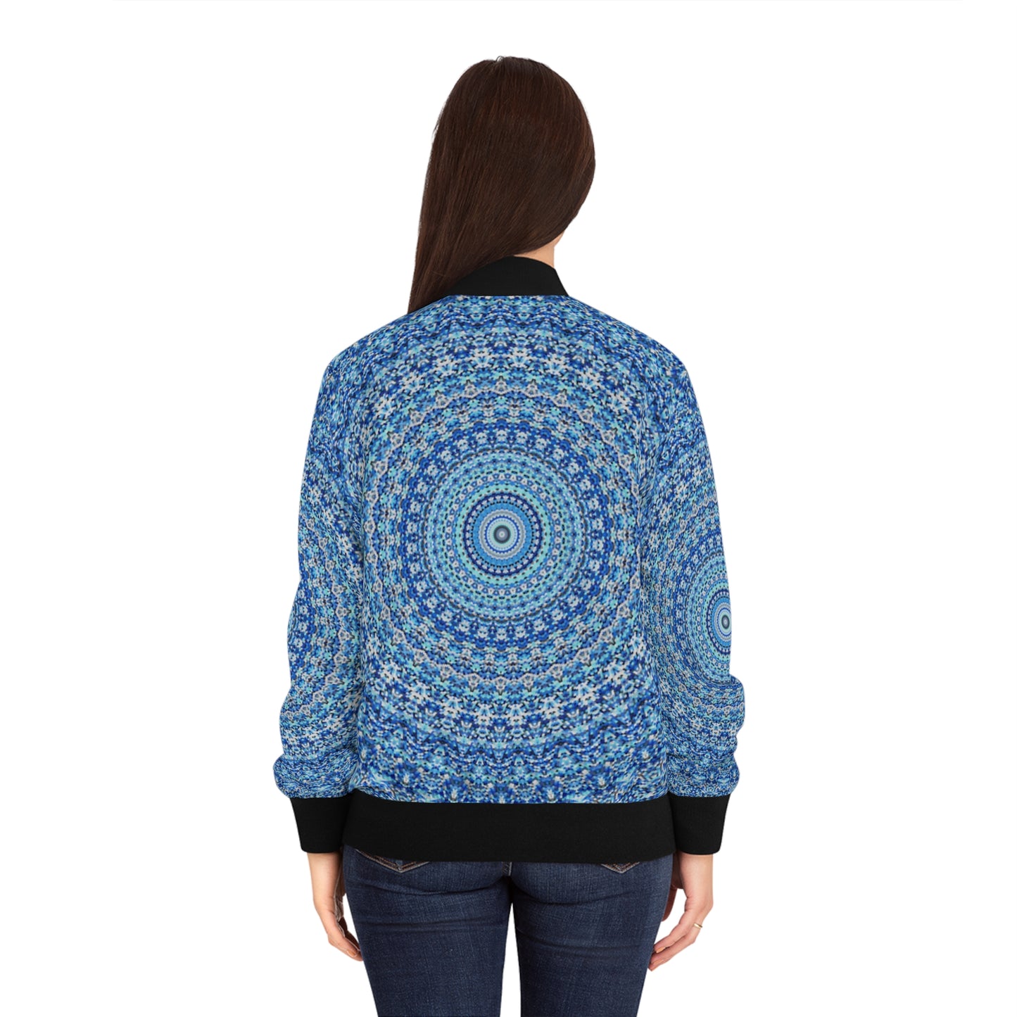 Mandala Azul - Chaqueta Bomber Inovax Mujer