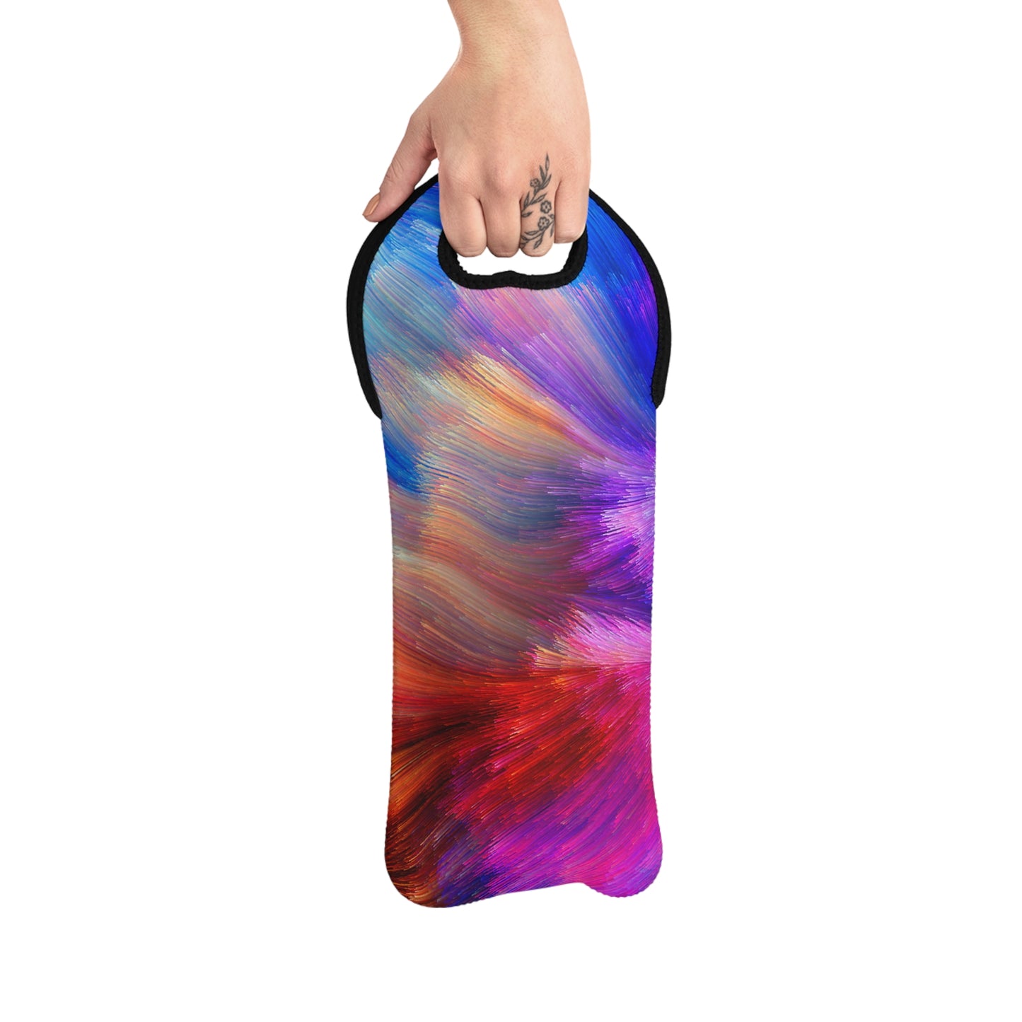 Neon Splash - Inovax Wine Tote Bag