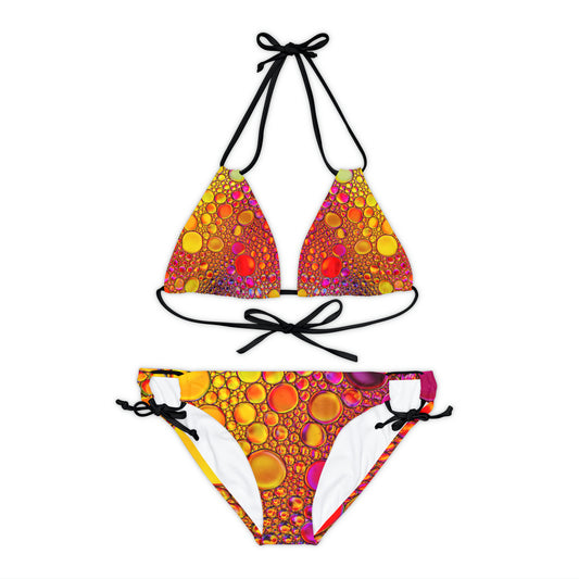 Colores brillantes - Conjunto de bikini con tiras Inovax