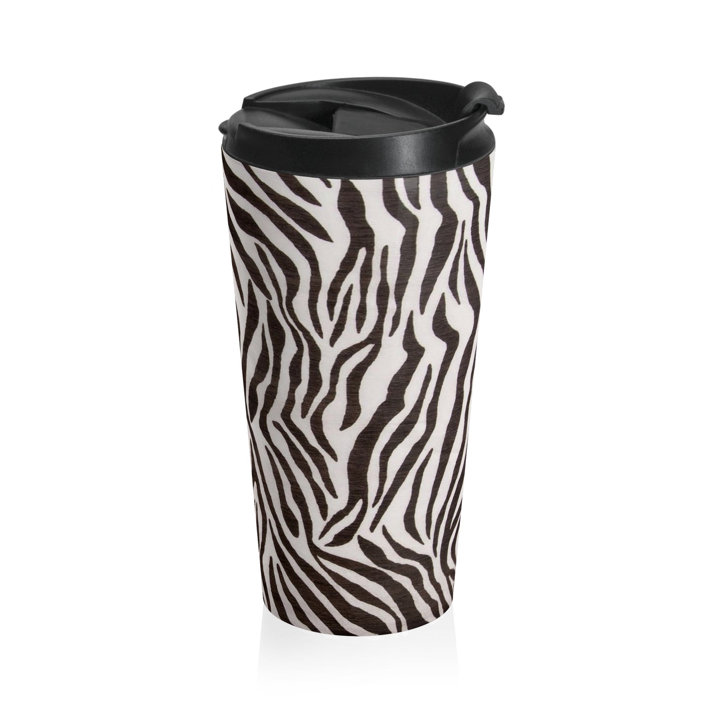 Zebra - Taza de viaje de acero inoxidable Inovax