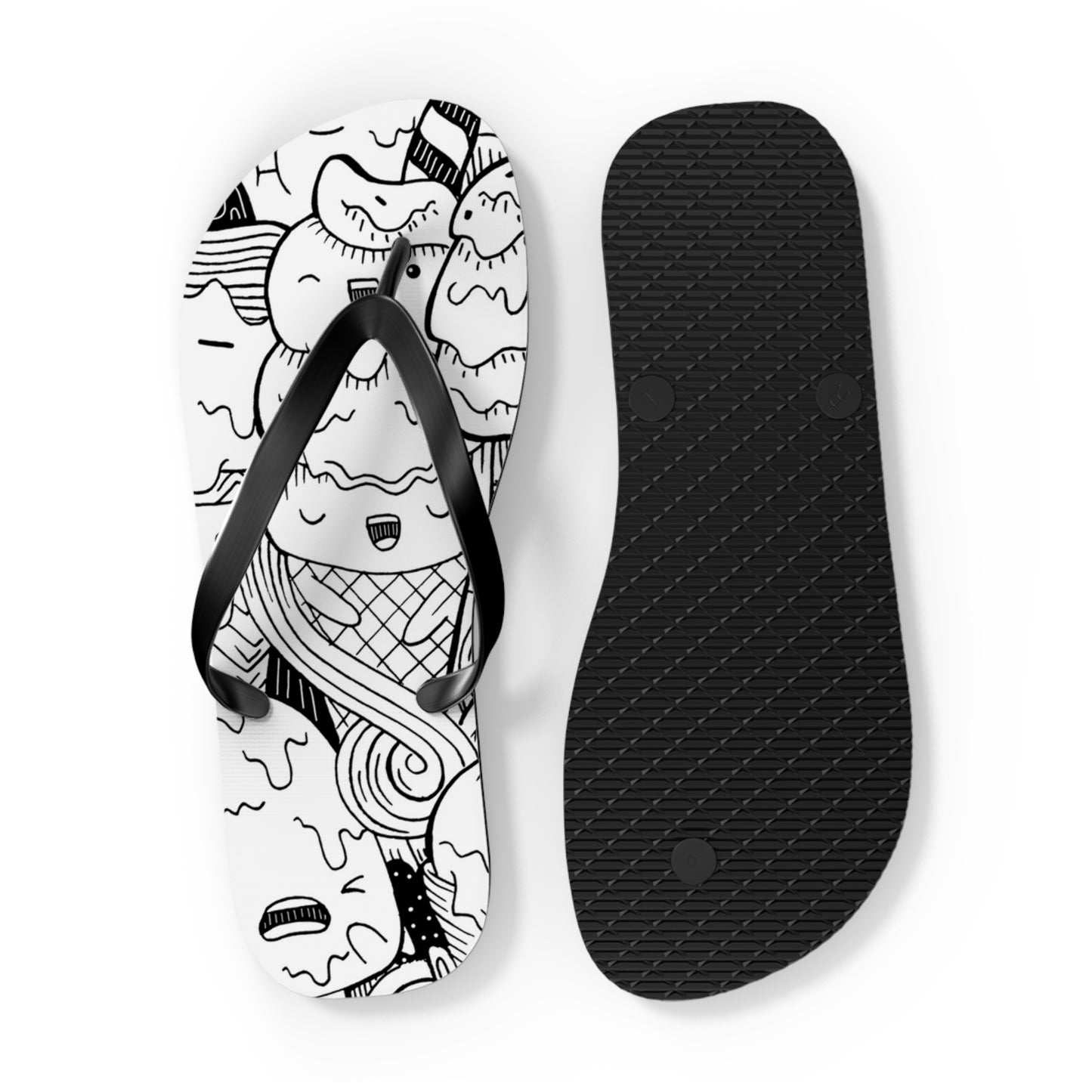 Doodle Icecream - Inovax Flip Flops