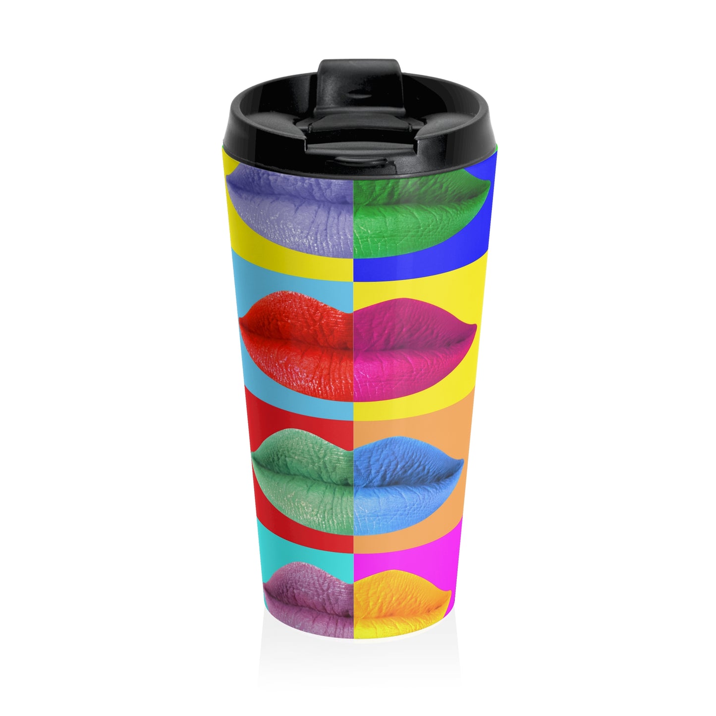 Pop Mouth - Taza de viaje de acero inoxidable Inovax