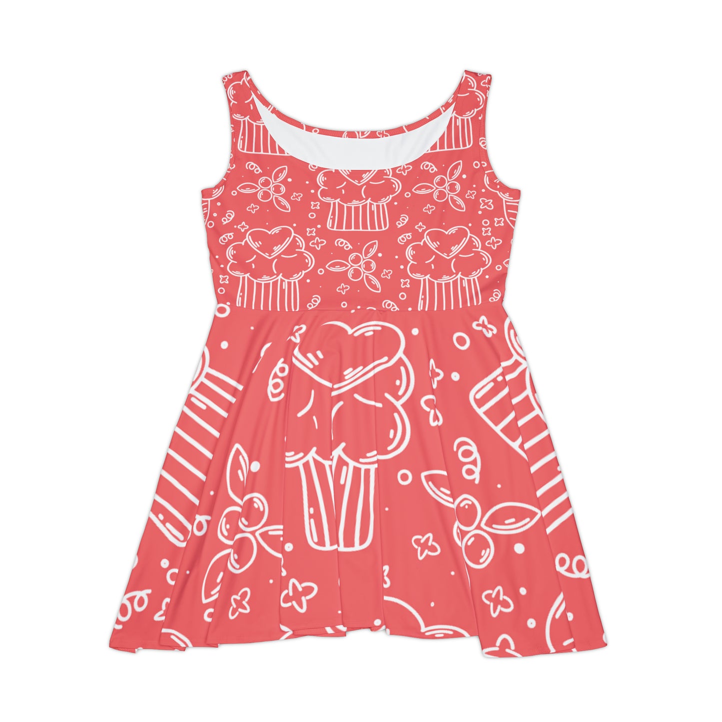 Doodle Pancake - Vestido skater para mujer Inovax