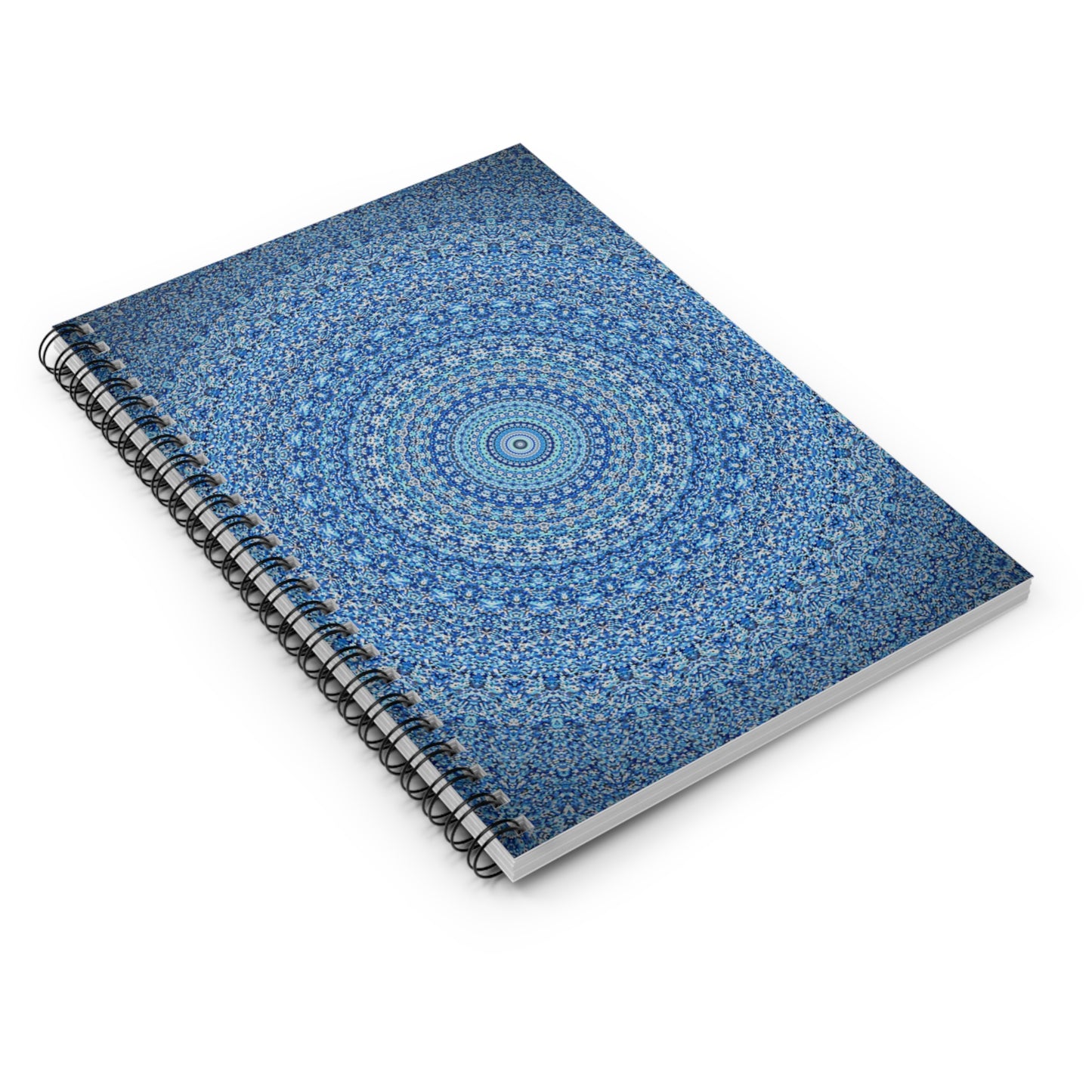 Mandala Azul - Cuaderno Espiral Inovax (Línea Rayada)