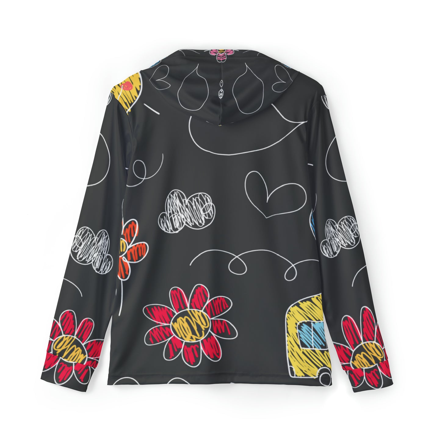 Kids Doodle Playground - Sudadera con capucha deportiva para calentamiento para hombre