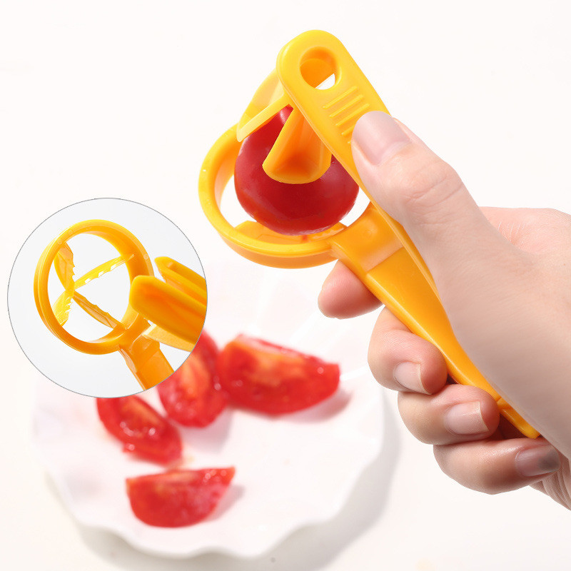 Coupe-tomate, outils de raisin, cuisine cerise, Pizza séparateur de fruits, artefact petites tomates, accessoires Gadget de coupe manuel