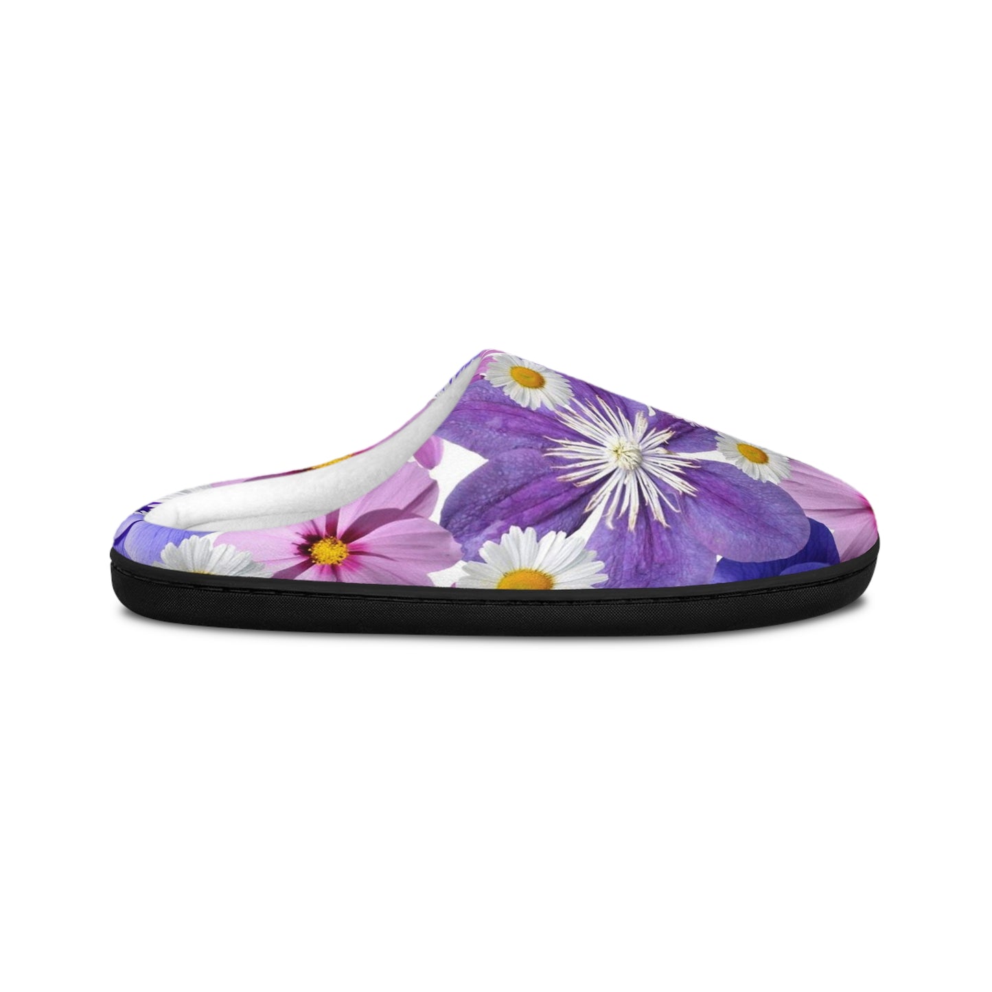 Purple Flowers - Inovax Women's Indoor Slippers