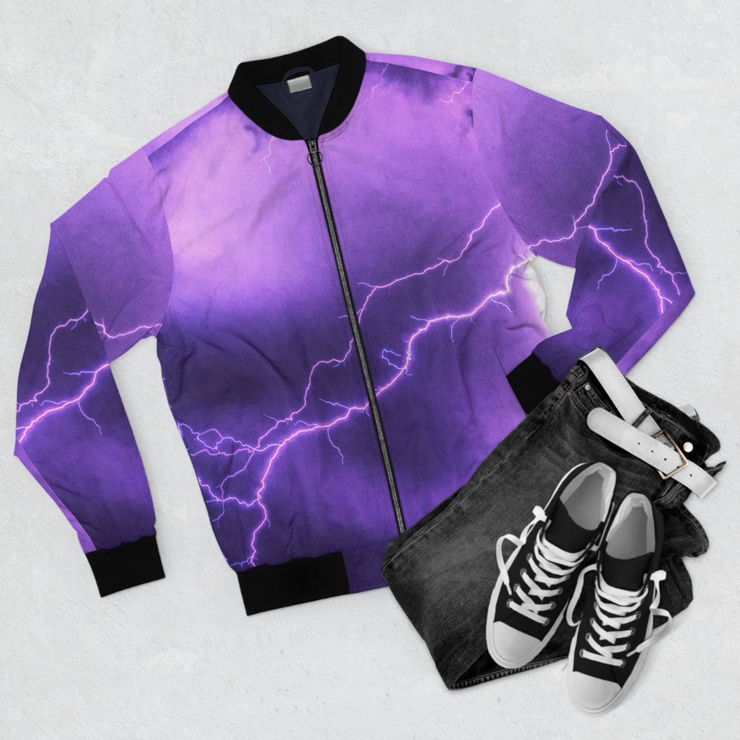 Electric Thunder - Inovax Men's Bomber Jacket