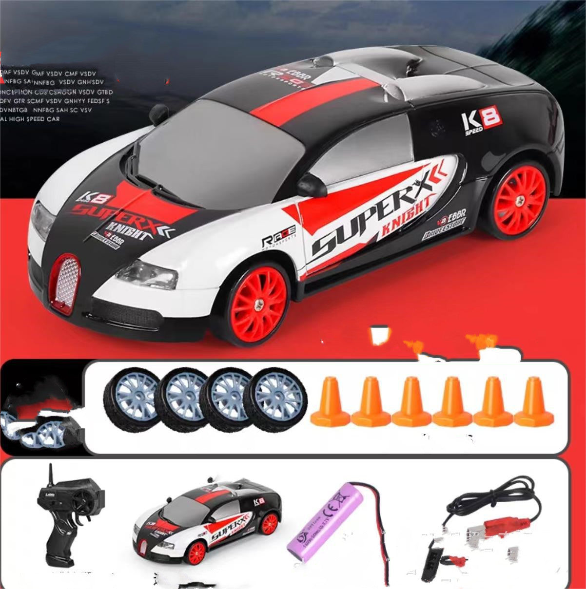 2.4G Drift Rc Car 4WD RC Drift Car Toy télécommande GTR modèle AE86 véhicule voiture RC voiture de course jouet pour enfants cadeaux de noël