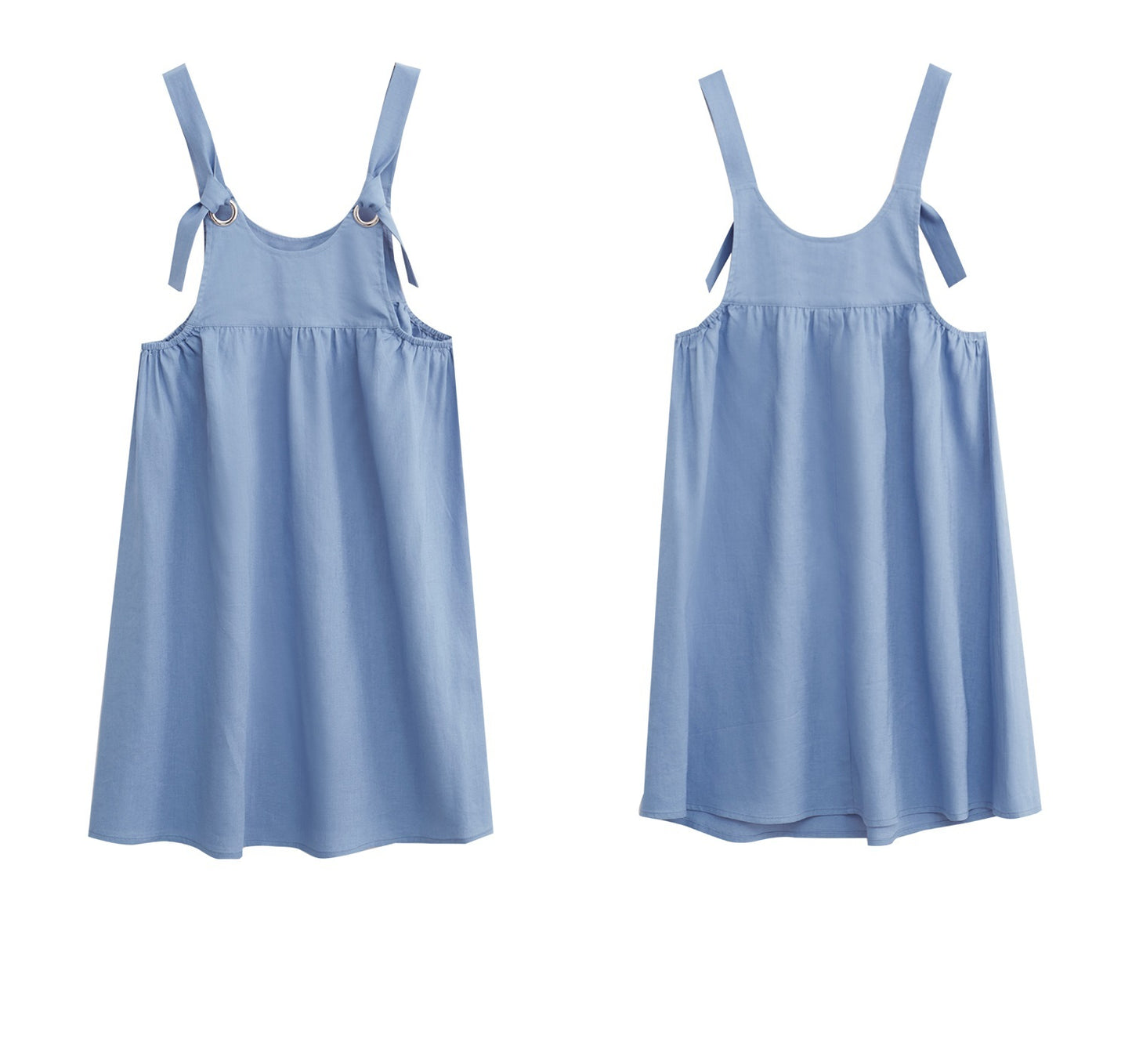 Medium And Large Children's Loose T-shirt Short-sleeved Suspender Skirt Two-piece Set