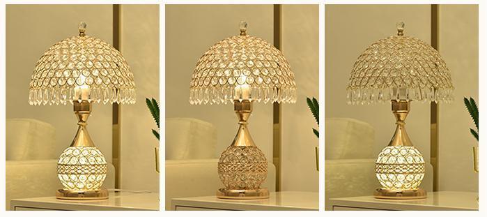 Crystal Desk Lamp Bedroom Bedside Lamp