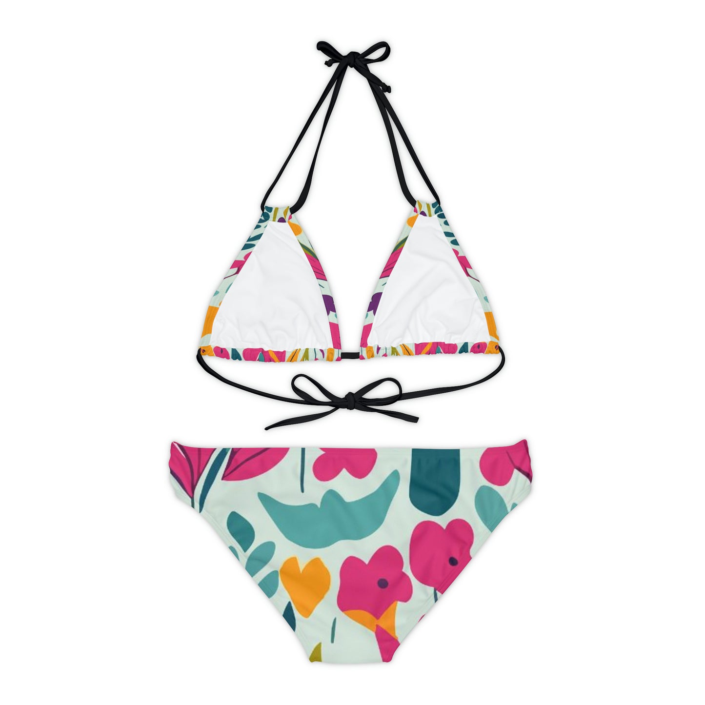 Fleurs claires - Ensemble bikini à bretelles Inovax