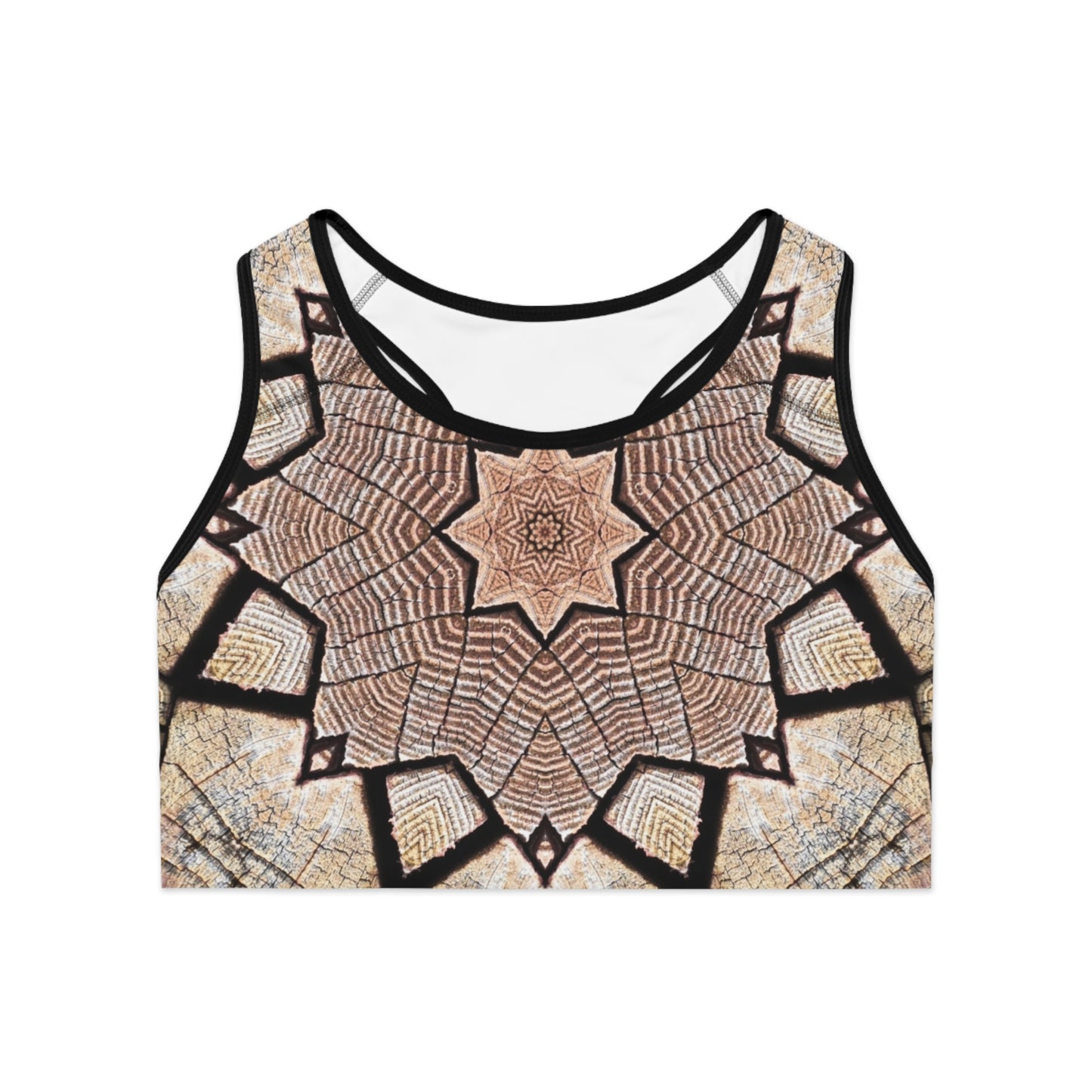 Brown Mandala - Inovax Sports Bra