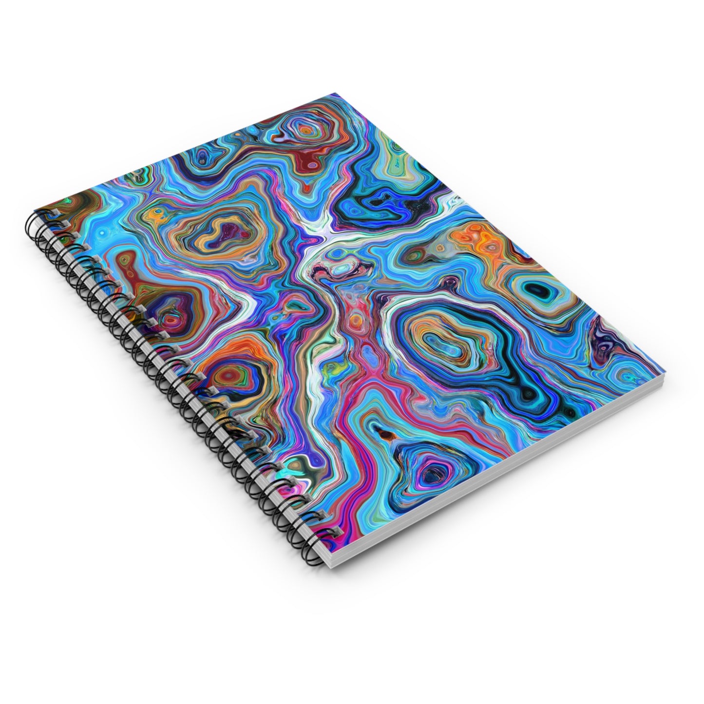 Trippy Liquid - Inovax Spiral Notebook (Ruled Line)