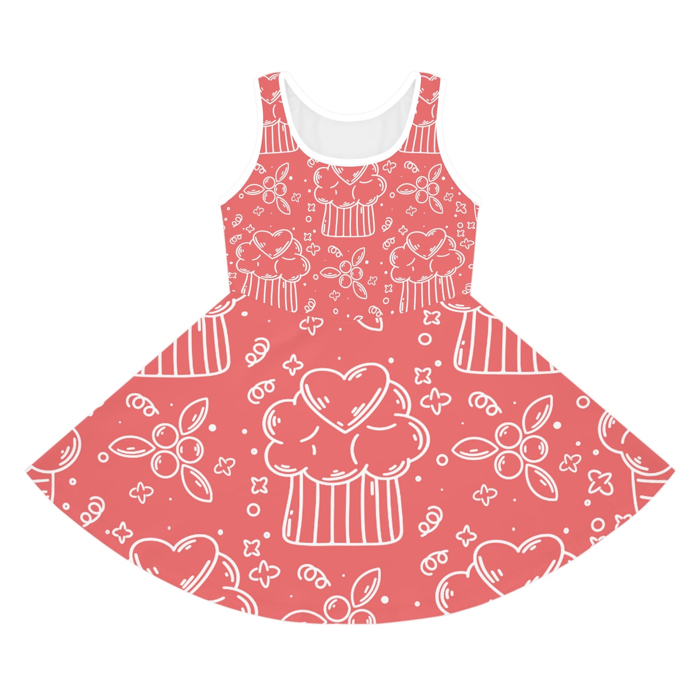 Doodle Pancake - Inovax Girl's Sleeveless Sundress