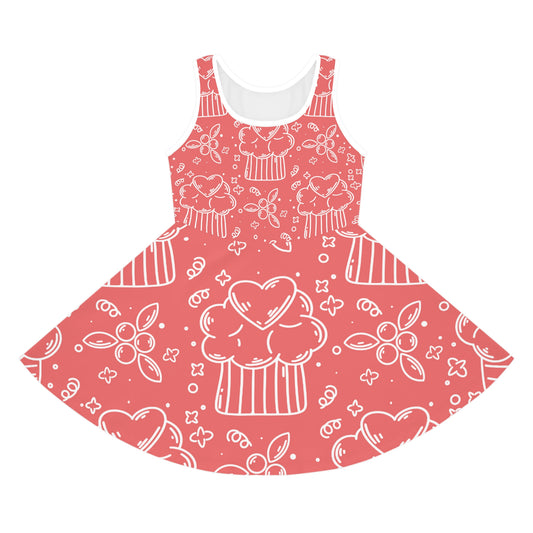 Doodle Pancake - Inovax Girl's Sleeveless Sundress