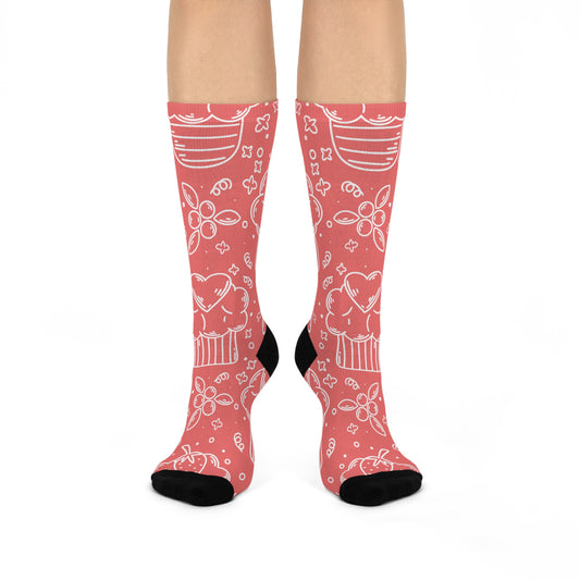 Doodle Pancake - Inovax Cushioned Crew Socks