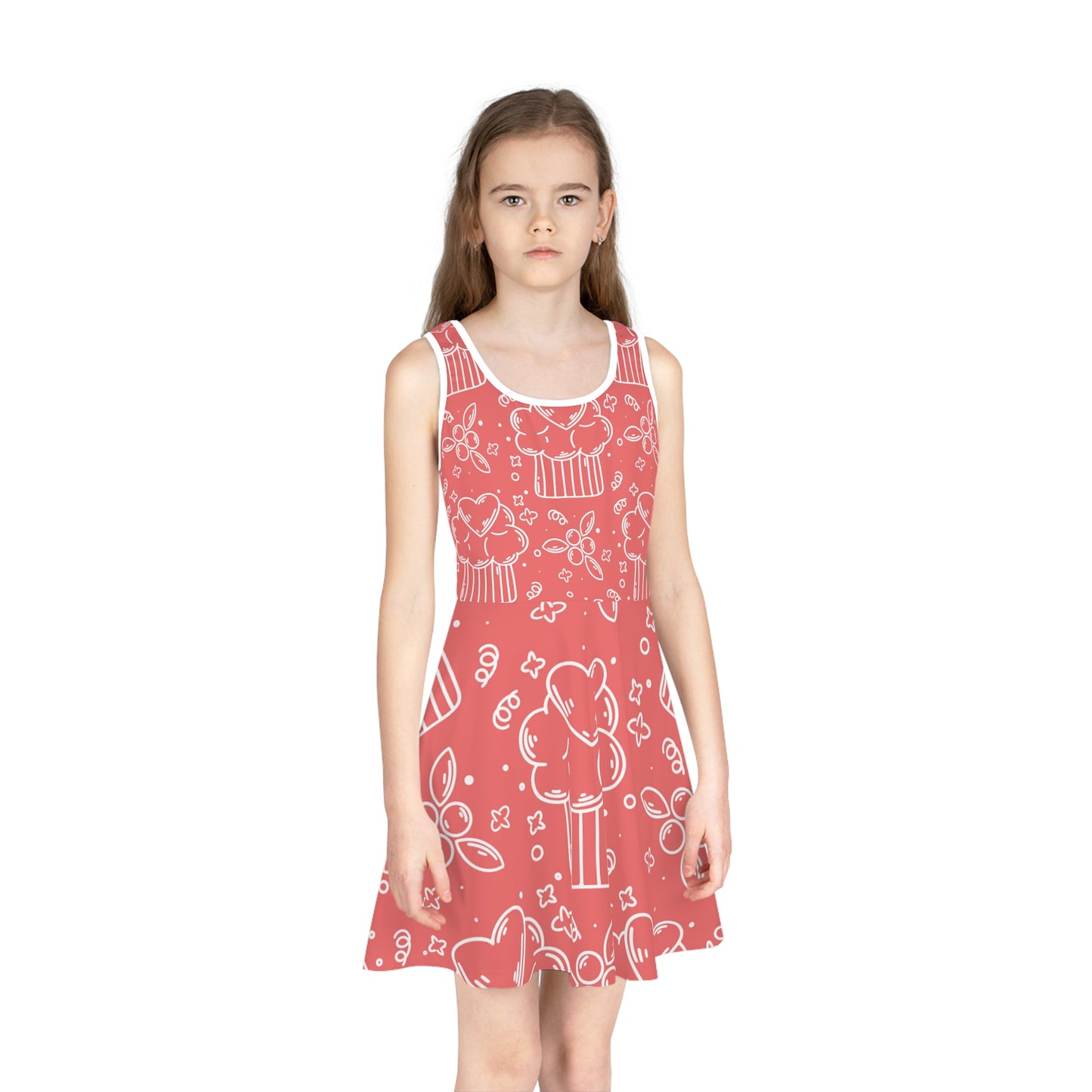 Doodle Pancake - Inovax Girl's Sleeveless Sundress