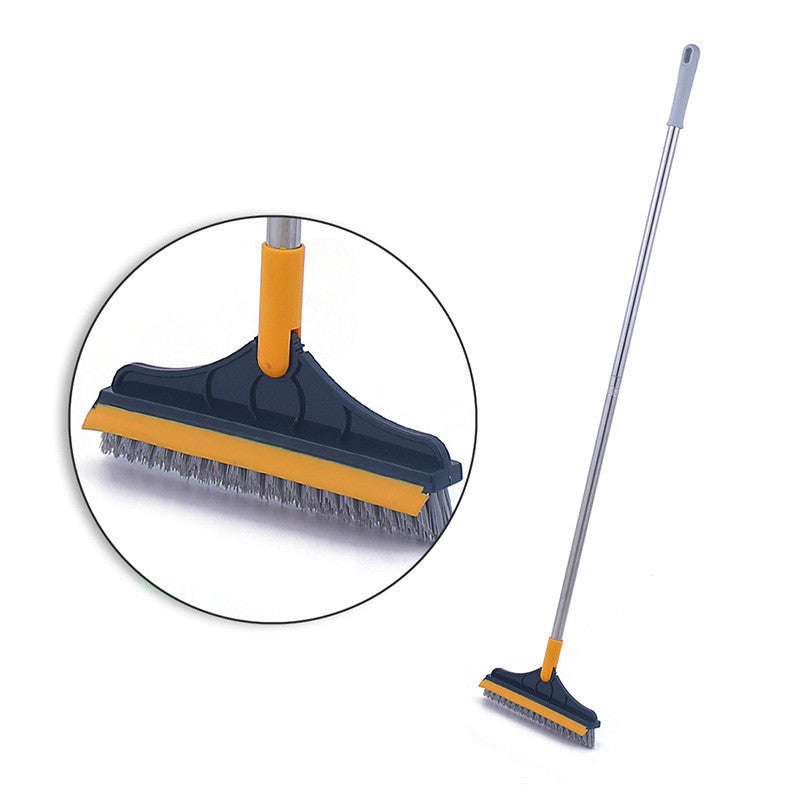 Brosse de nettoyage des espaces de sol, balai en V, essuie-glace en caoutchouc, verre, salle de bains, toilettes, carrelage, séchage de l'eau, poussière, poils d'animaux, grattoir domestique