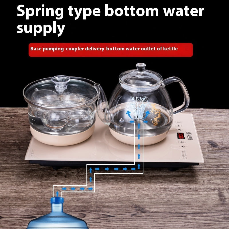 Hervidor eléctrico de inducción con alimentación de agua por la parte inferior, totalmente automático, de 37 x 23 pulgadas