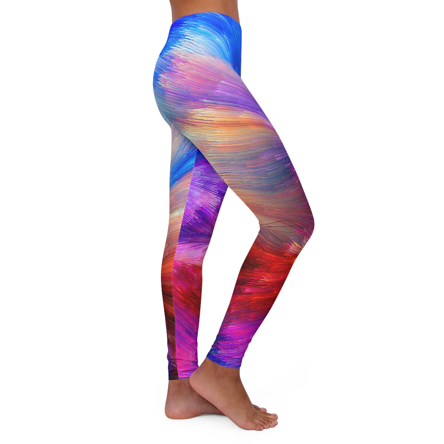 Neon Splash - Legging en élasthanne Inovax pour femme