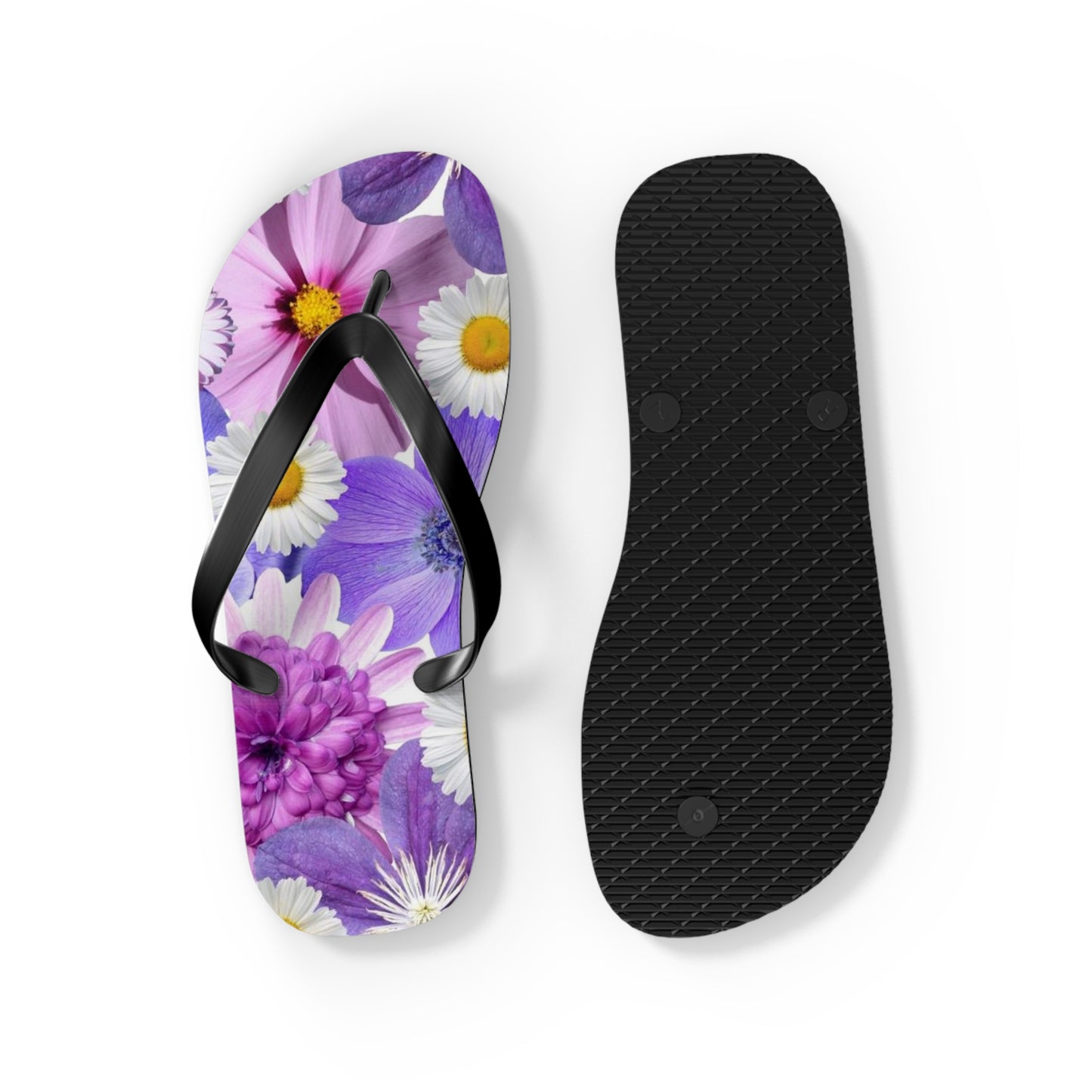 Fleurs violettes - Tongs Inovax