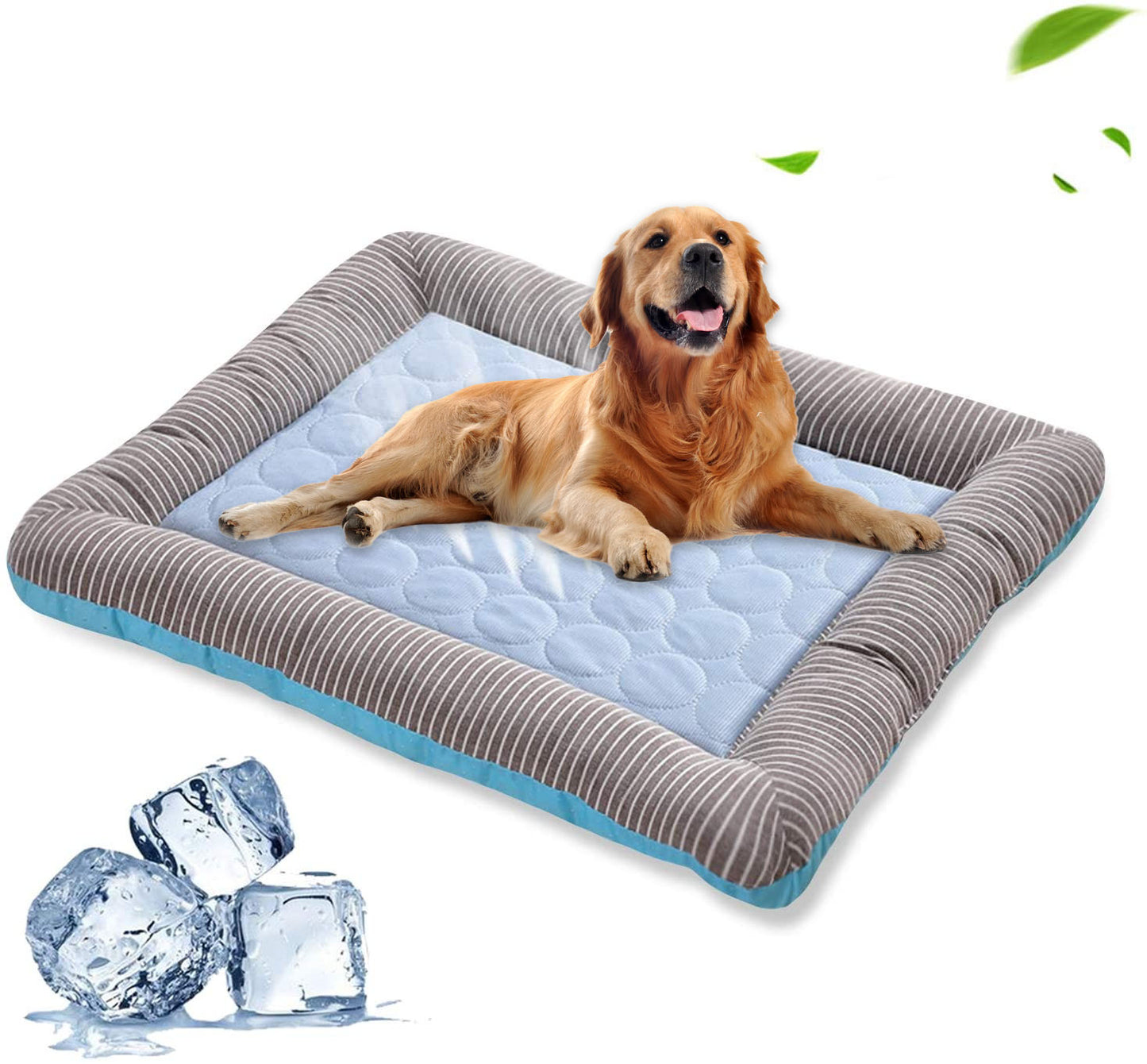 Almohadilla refrescante para mascotas, cama para perros, gatos, cachorros y gatitos, manta fresca para mascotas, Material de seda helada, suave para dormir en verano, rosa, azul, transpirable