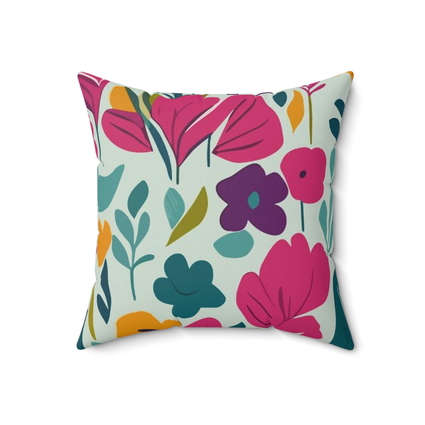 Light flowers - Inovax Spun Polyester Square Pillow