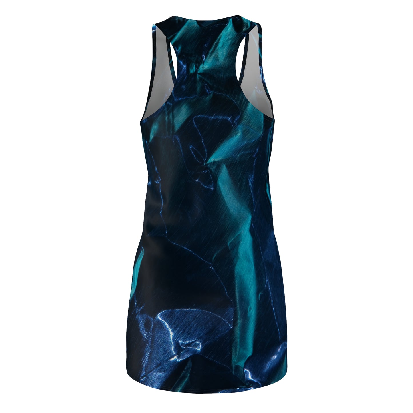 Blue Metalic - Inovax Women's Cut & Sew Racerback Dress