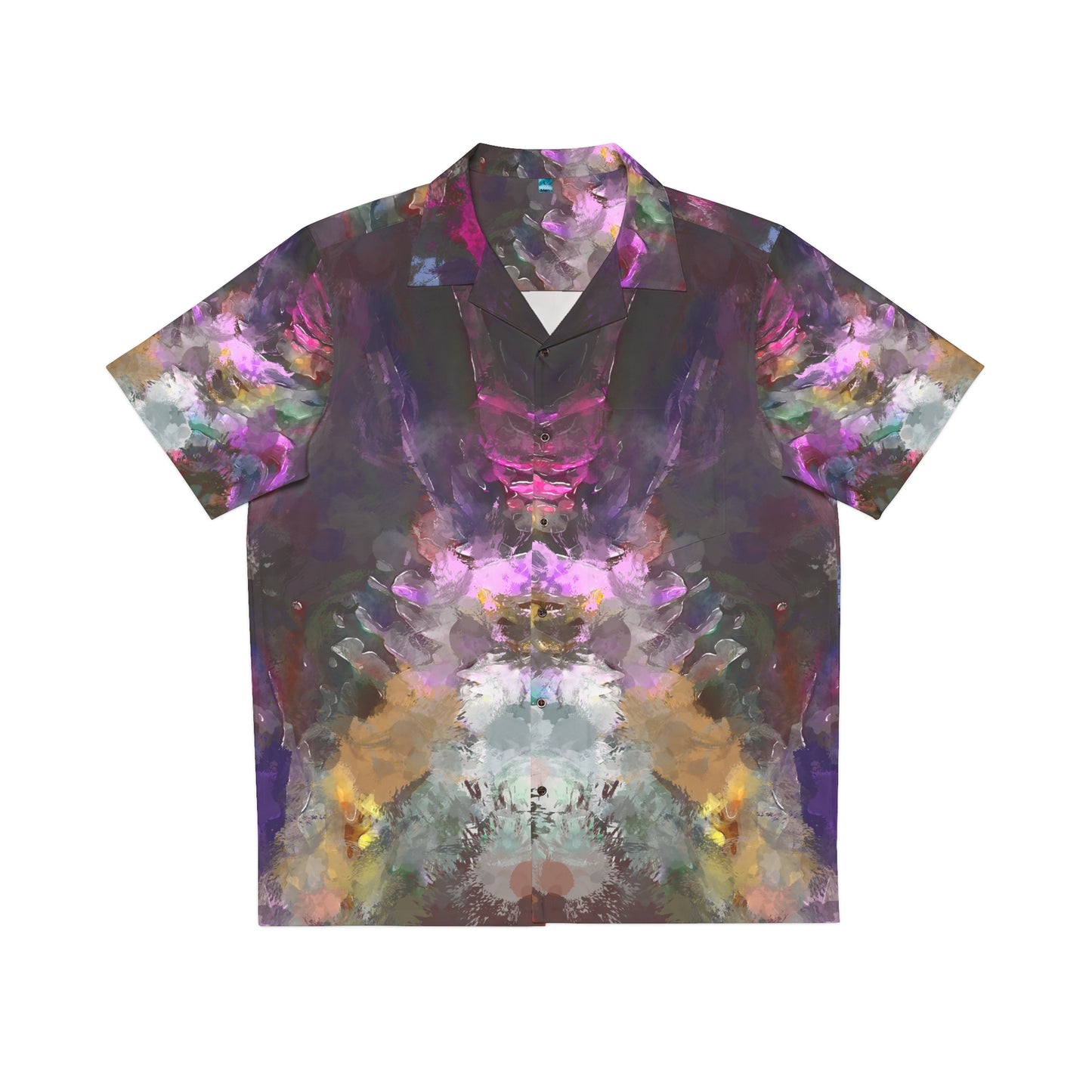 Pintura Morada - Camisa hawaiana hombre Inovax