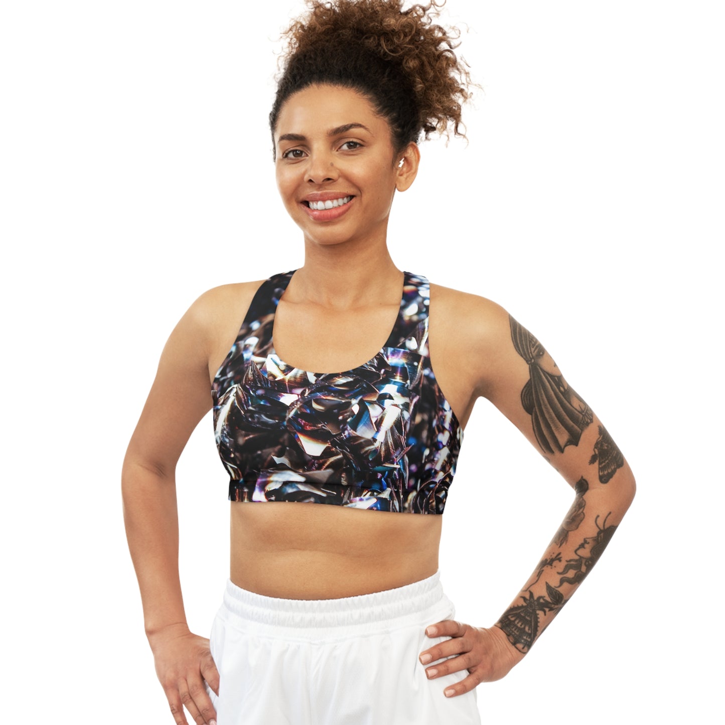 Liquid Metalic - Soutien-gorge de sport sans couture Inovax