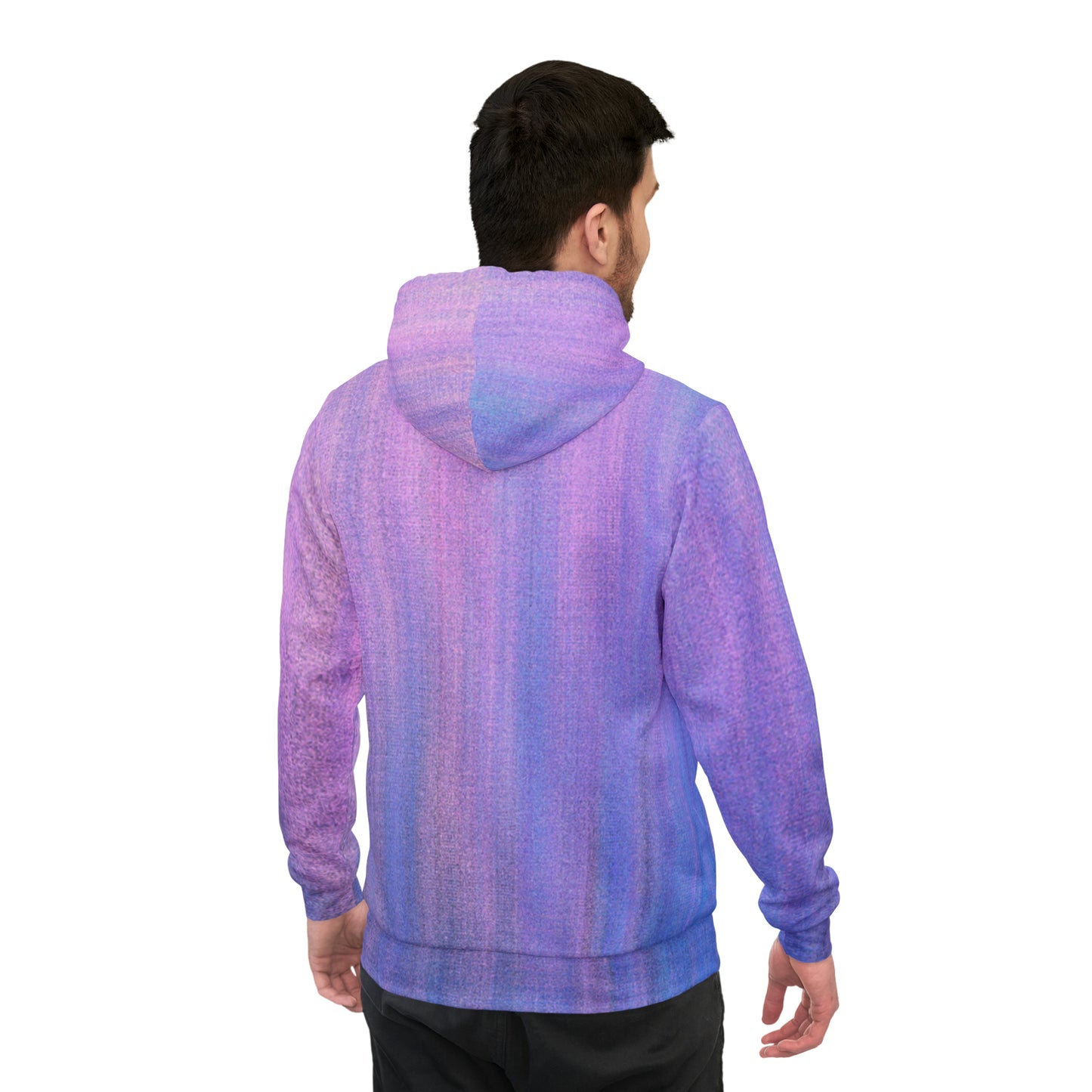 Azul y morado metálico - Sudadera con capucha deportiva Inovax