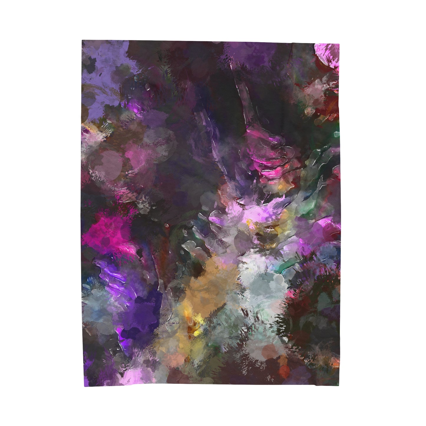 Purple Painting - Inovax Velveteen Plush Blanket