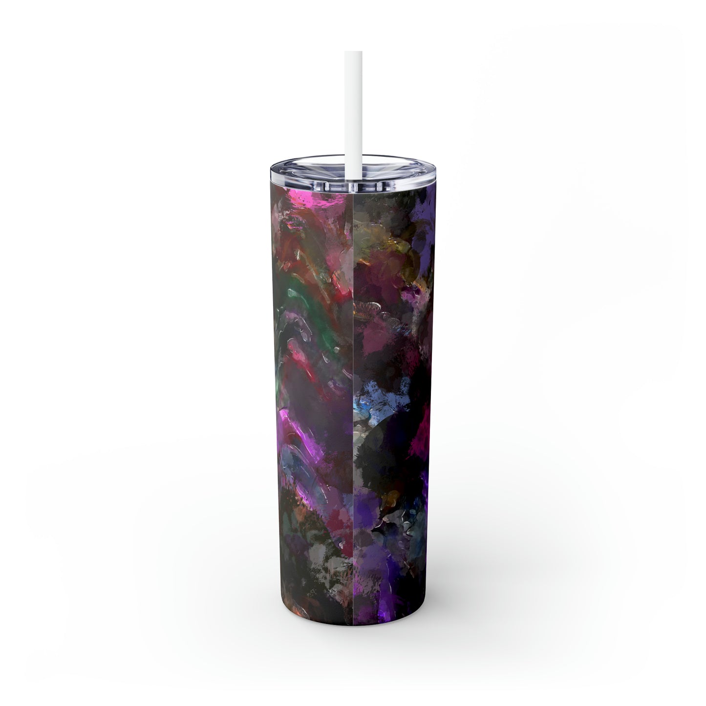 Purple Painting - Inovax Maars® Skinny Tumbler with Straw 20oz