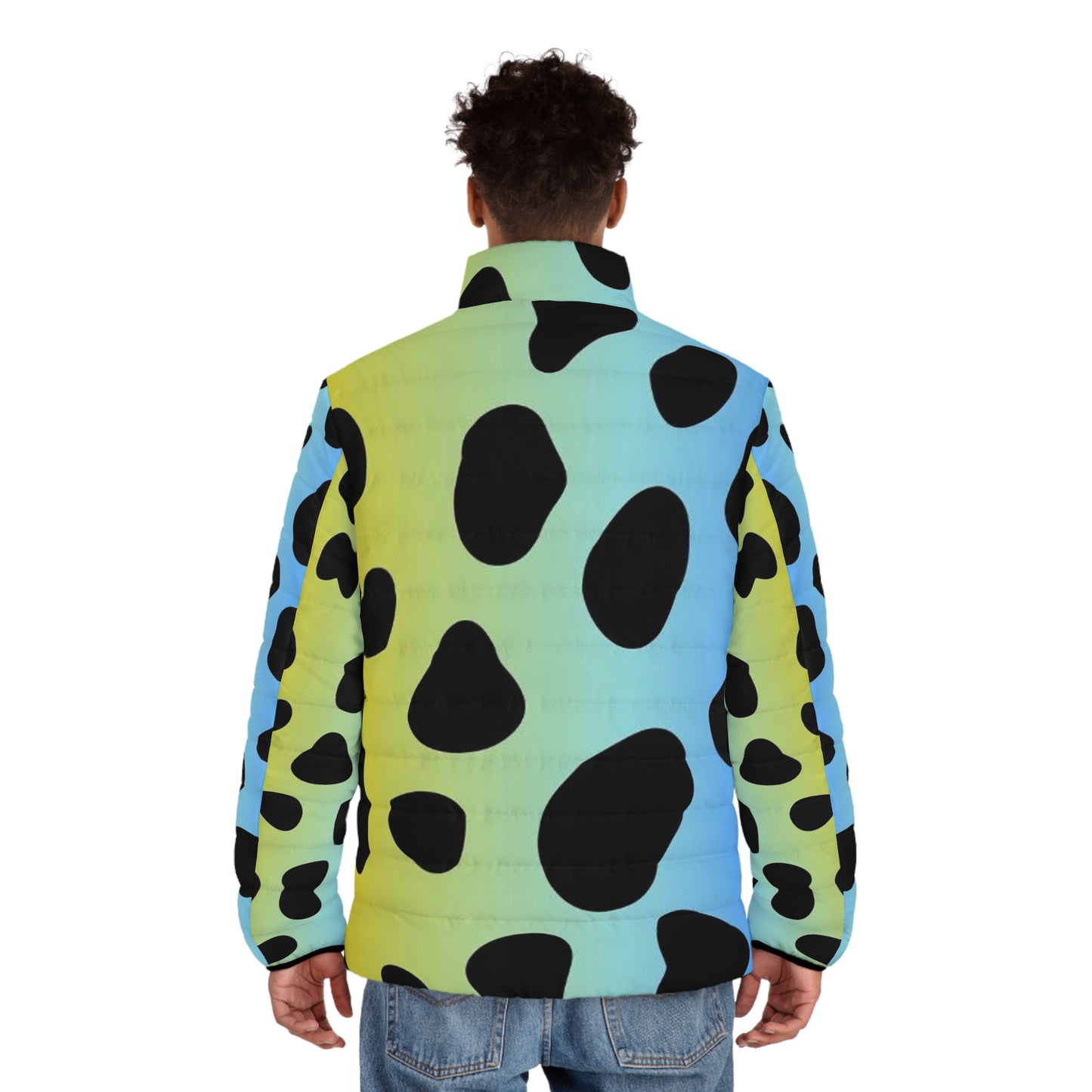 Colorful Jaguar - Men's Puffer Jacket