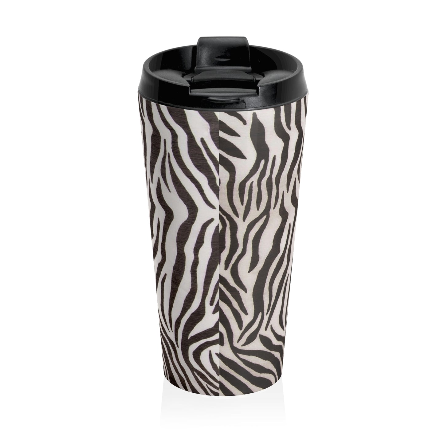 Zebra - Taza de viaje de acero inoxidable Inovax