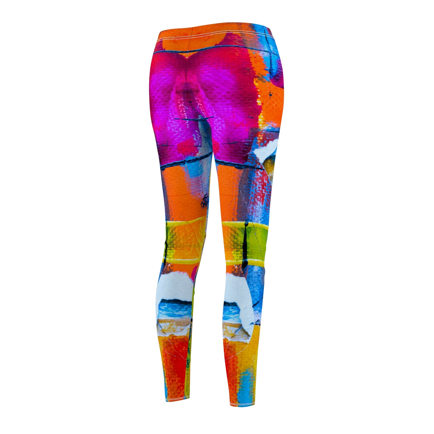 Colores cuadrados - Inovax Leggings casuales cortados y cosidos para mujer