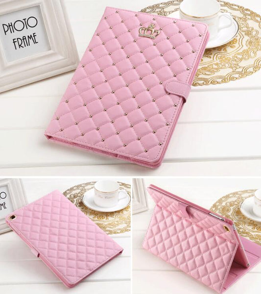 Compatible con Apple, iPad Tablet Crown Case Cover