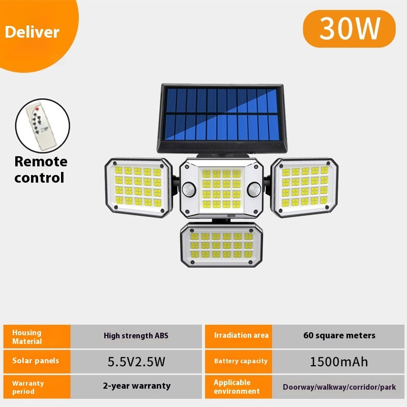 Solar Body Induction Multi-angle Garden Lamp Outdoor