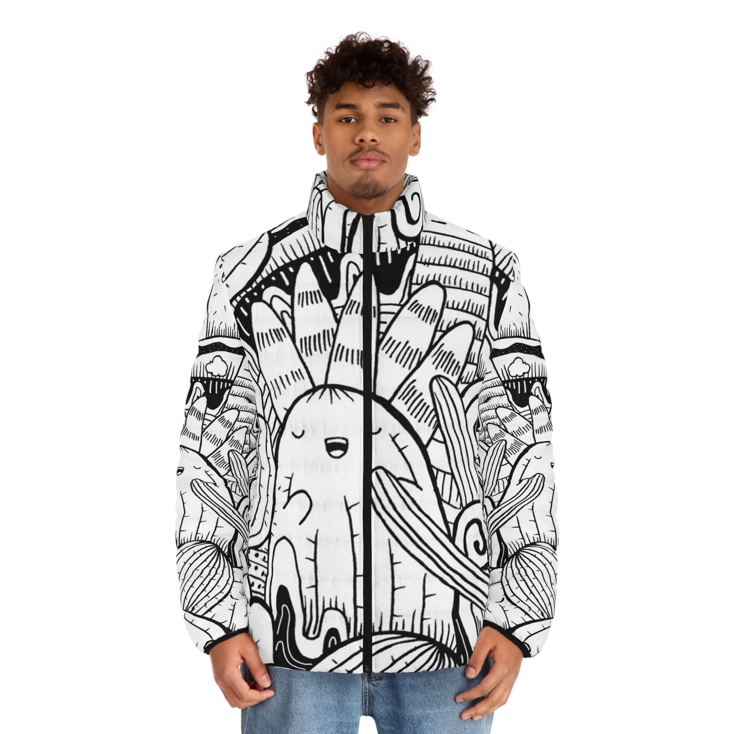 Doodle Cactus - Chaqueta acolchada Inovax para hombre