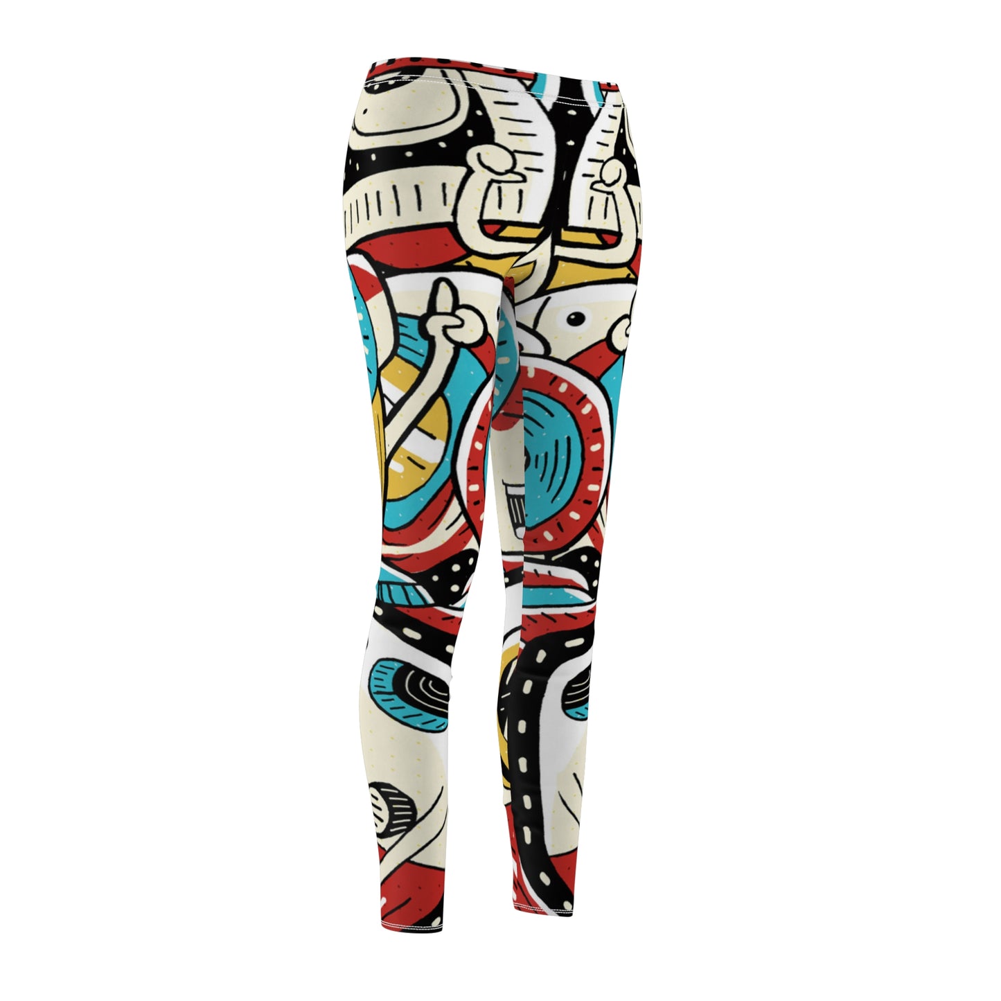 Doodle Photo Snap - Inovax Legging décontracté coupé-cousu pour femme