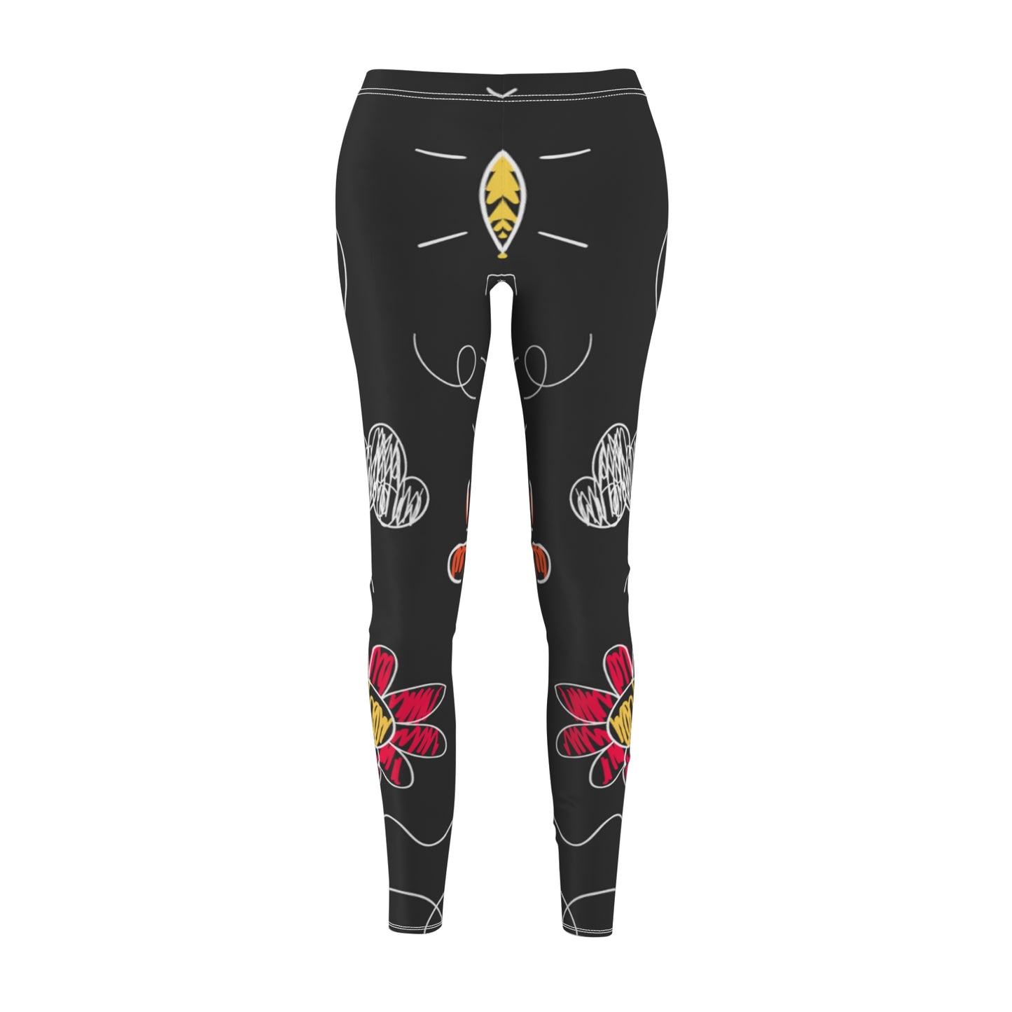 Kids Doodle Playground - Leggings casuales de corte y costura para mujer Inovax