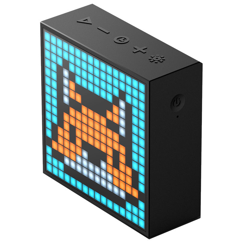 Haut-parleur Portable Bluetooth avec réveil, affichage LED Programmable pour la création d'art Pixel, cadeau Unique