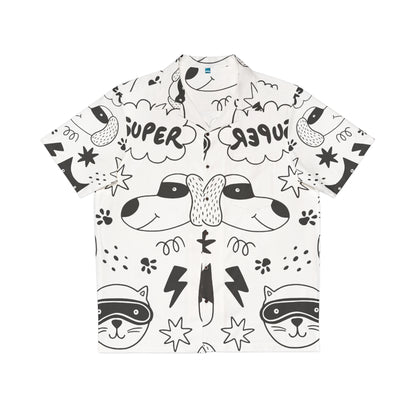 Doodle Dogs &amp; Cats - Camisa hawaiana para hombre Inovax