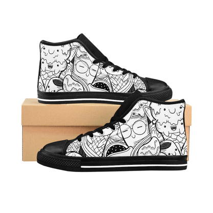 Doodle Icecream - Zapatillas clásicas Inovax para mujer