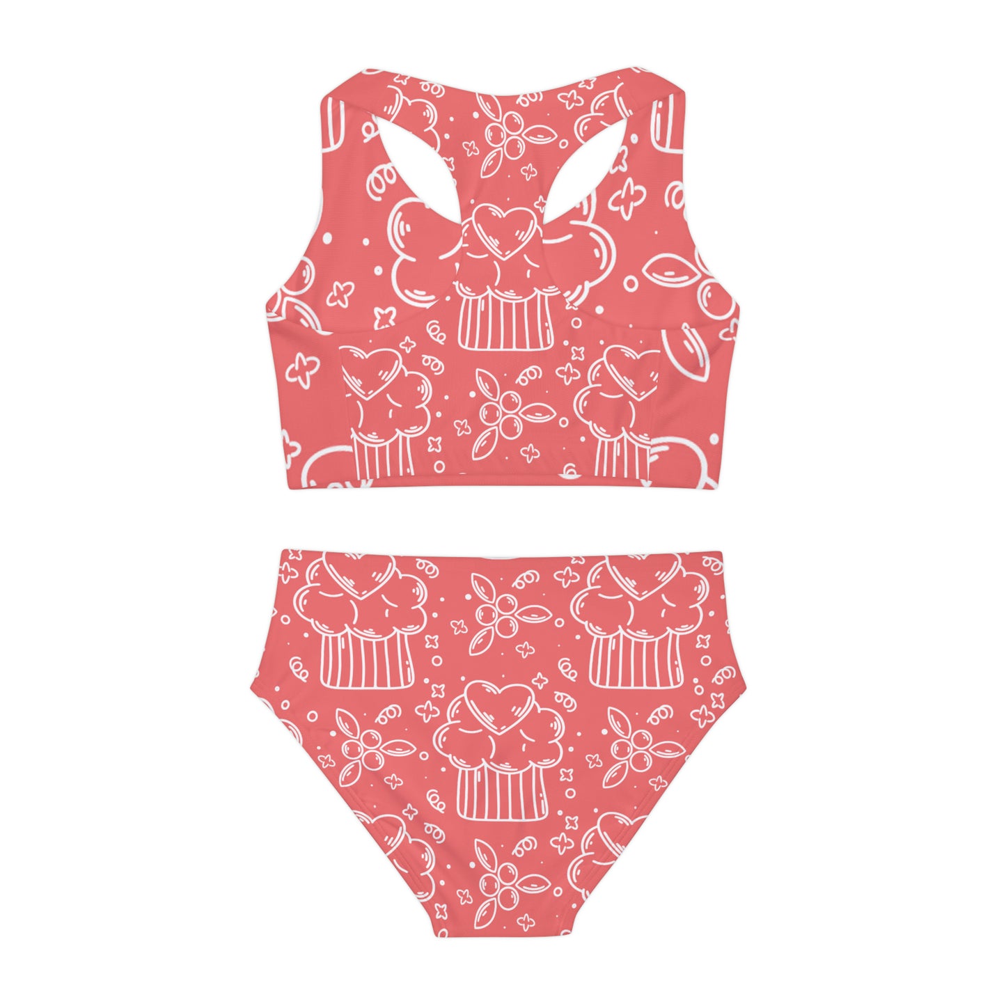 Doodle Pancake - Inovax Girls Two Piece Swimsuit