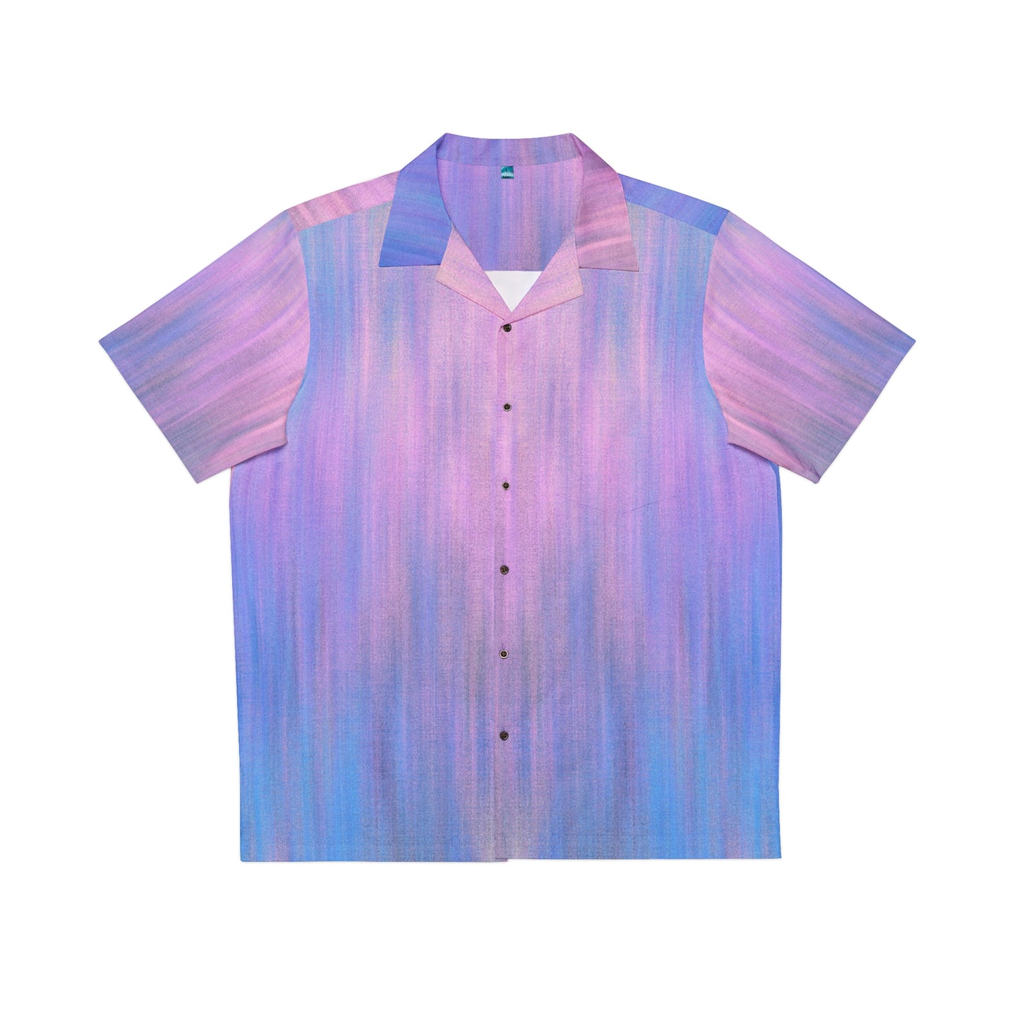 Blue & Purple Metalic - Inovax Men's Hawaiian Shirt